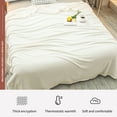 thumbnail image 7 of Giunmcul Fleece Air Conditioning Blanket Soft Lightweight Summer Cool Throw 39.40*59.10in for Sofa Bed Office Nap All Season Mat, 7 of 7
