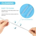 thumbnail image 3 of Sports Water Bottle Straw Lid, 12 Oz, 18 Oz, 21 Oz, 24 Oz Leak Proof Straw Cap, Flip Cap, 4 Straw,4 Cleaning Brushes, 3 of 9