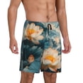 thumbnail image 6 of Mens Pajama Shorts, Mountain Lotus Serenity Sleep Shorts Men Pajama Bottoms Lounge PJ Shorts with Pockets, 6 of 6