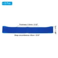 thumbnail image 2 of Uxcell 0.5mm Thick Chair Bands for Classroom, 6 Pack Latex Stretchable Bouncy Fidget Foot Bands Strips, Blue, 2 of 5
