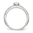thumbnail image 2 of White Sterling Silver Sets Wedding Cubic Zirconia CZ Ring Band, 2 of 3