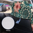 thumbnail image 5 of Garronmavis Floral Paw Print Car Seat Towel Cover Stain Resistant Easy Installation 1 PC Front Car Seat Protector with Storage Bag for Cars SUV Trucks Sedan Van, 5 of 9