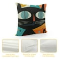 thumbnail image 4 of FUMJ Decorative Throw Pillow Covers  for Couch, Retro Funny Cat Set Square Pillows Cover Case for Cushions Sofa Bed Cushion and Living Room Farmhouse Outdoor Decoration, 4 of 5