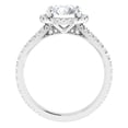 thumbnail image 3 of Silvago Jewel 14K White Gold Plated Wedding Anniversary Ring - Round Cut Excellent 1.7 Ct Diamond Engagement Rings for Her - Handmade Halo Diamond Rings for Women's - Simple Diamond Rings for Her, 3 of 3