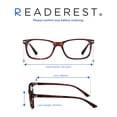 thumbnail image 5 of Readerest Blue Light Blocking Reading Glasses Bourbon Tortoise 100, 5 of 6