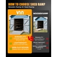 thumbnail image 6 of VNN 36" x 24" Shed Ramp with Anti-Slip Surface, 750 lbs Capacity Alloy Steel Ramp for Lawn Mowers, ATVs, Tractors & Motorcycles,Silver, 6 of 9