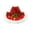 Red5, variant on Christmas Western Cowboy Hat With Festive Pattern Design For Stage Party Casual Wear
