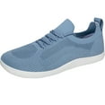 thumbnail image 3 of longantii Orthopedic Shoes for Women Arch Support Slip on Non Slip Nurse Shoes Wide Width Knitted Mesh Stretch Walking Shoes Comfort 2026 New Orthopedic Shoes Blue, 3 of 9