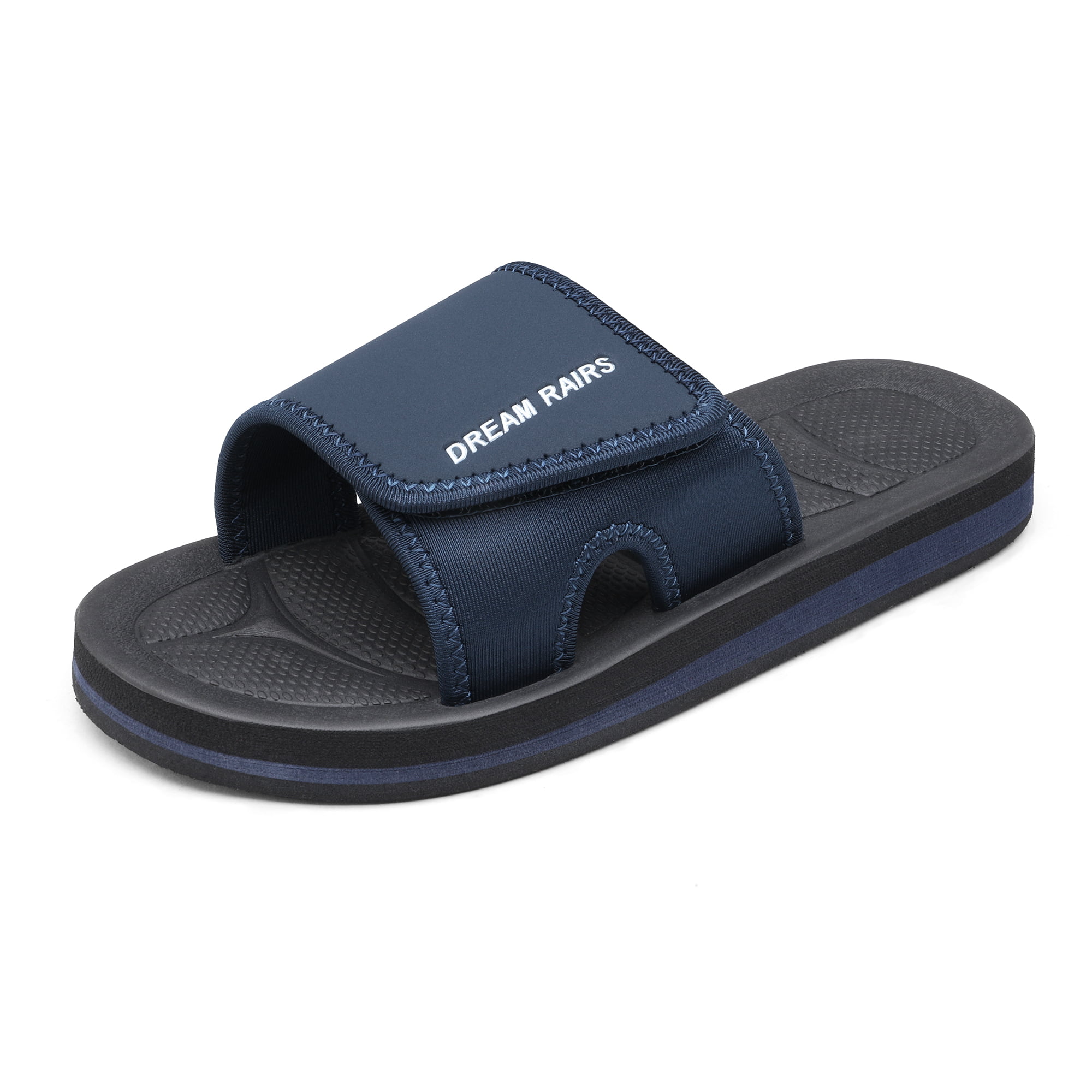 DREAM PAIRS Slides for Women,Sport Athletic Comfort Slip on Summer Cute Slide Sandals