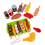 Younar BBQ Role Play Toy Set, Simulation Pretending Barbecue Grill Toys with Realistic Play Sprays Food Dishes Toys for Children advantage