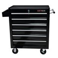 thumbnail image 2 of IVV 6-Drawer Rolling Tool Chest w/Lock & Key, Tool Storage Cabinet with Universal Wheels, Top & Drawer Liner, Tools Organizer Box for Garage, Warehouse & Repair Shop, 24.2"W x 12.9"D x 29.9"H, Black, 2 of 6