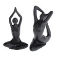 thumbnail image 1 of 2pcs 2x Estatuilla Yoga Chica Adorno Decoración Artesanía, 1 of 9