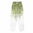 thumbnail image 2 of Gibobby Pantalones mujer moda Pantalones de chándal con estampado inferior para mujer Bolsillos Cintura alta Deportivo Gimnasio Ajuste(Verde,XG), 2 of 4