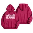 thumbnail image 1 of Mode Décontractée pour Femmes à Manches Longues 2025 Sweat à Capuche Imprimé Chiffres Tunique Française Grande Taille Robe Décontractée Haut Décontracté Sweat à Capuche à Fermeture à Glissière pour Femmes Hiver, 1 of 3