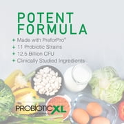 ProbioticXL - Probiotic & Prebiotic, Shelf Stable - Blend 11 Strains - Promote Healthy Gut Flora Growth, 12.5 Billion CFU - Non-GMO, Gluten-Free - 30 Veggie Caps
