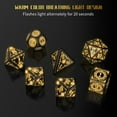 thumbnail image 3 of Light up DND Dice, Dice Set D&D Dungeons and Dragons Dice, LED Dice Set D&D Rechargeable, Light Up D&D Dice Set with Charging Box LED RGB Polyhedral Role Playing Dice Set 7 PCS Flashing Glowing Dice, 3 of 7