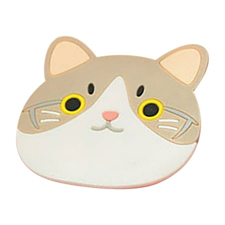 

Fjofpr Silicone Cat Pattern Cup Heat Insulation Pad Non-slip Mat Bowl Mat Placemat Place Mats