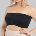 thumbnail image 2 of ASFGIMUJ Women's Plus Size Strapless Bras Solid Front Closure Bandeau Bra Wireless Bralette, 2 of 9
