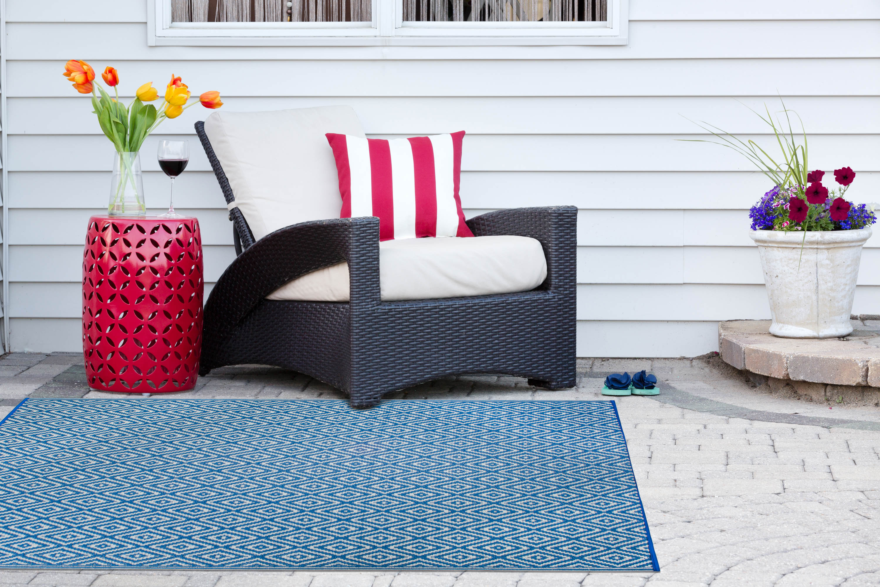 DII Blue Diamond Outdoor Rug