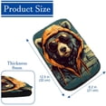 thumbnail image 4 of Bear 12.5x8.2 Inch Soft Comfortable Furry Printed Car Armrest Cover Pad Accessory, 4 of 6