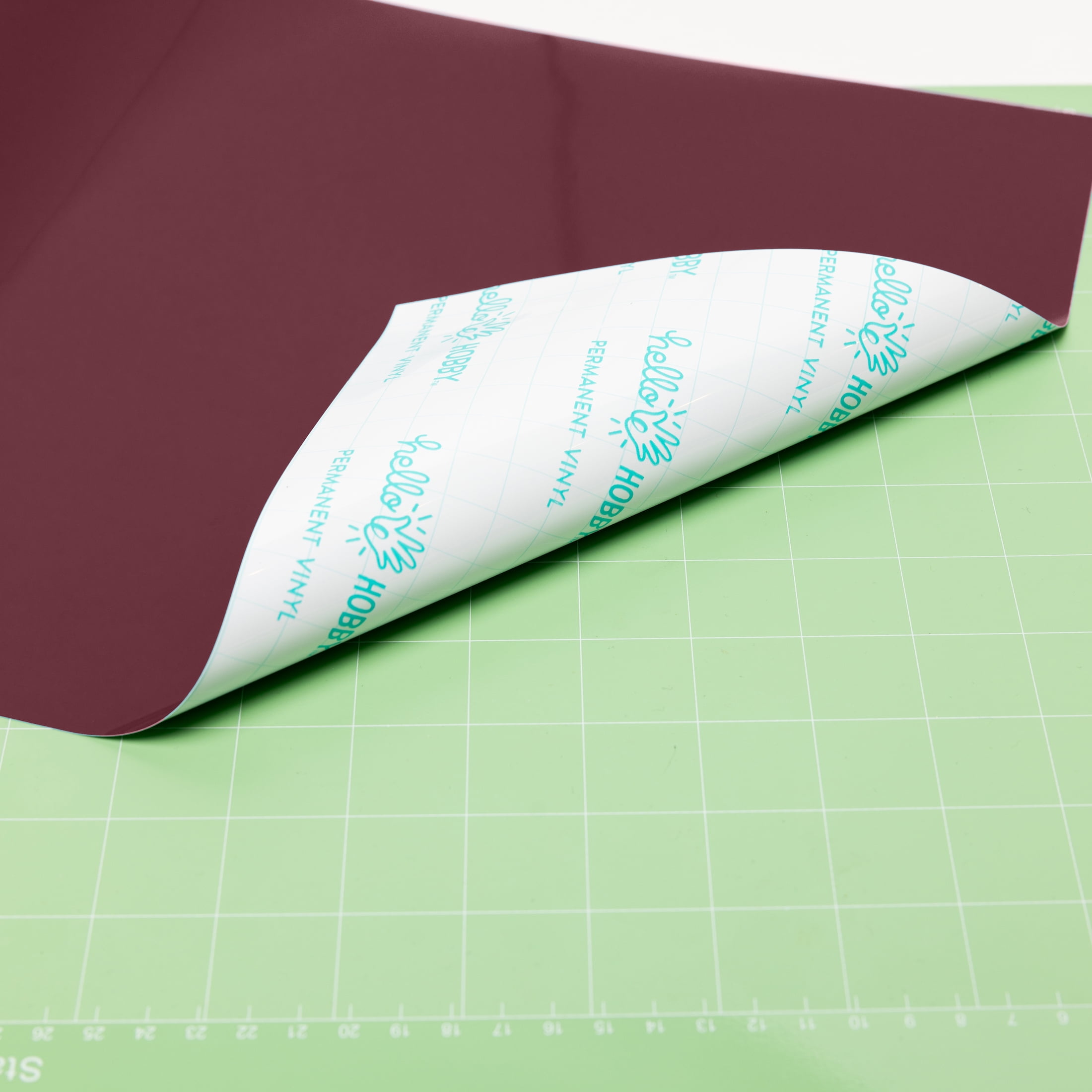 Hello Hobby 12" x 4' Maroon Permanent Craft Vinyl Roll