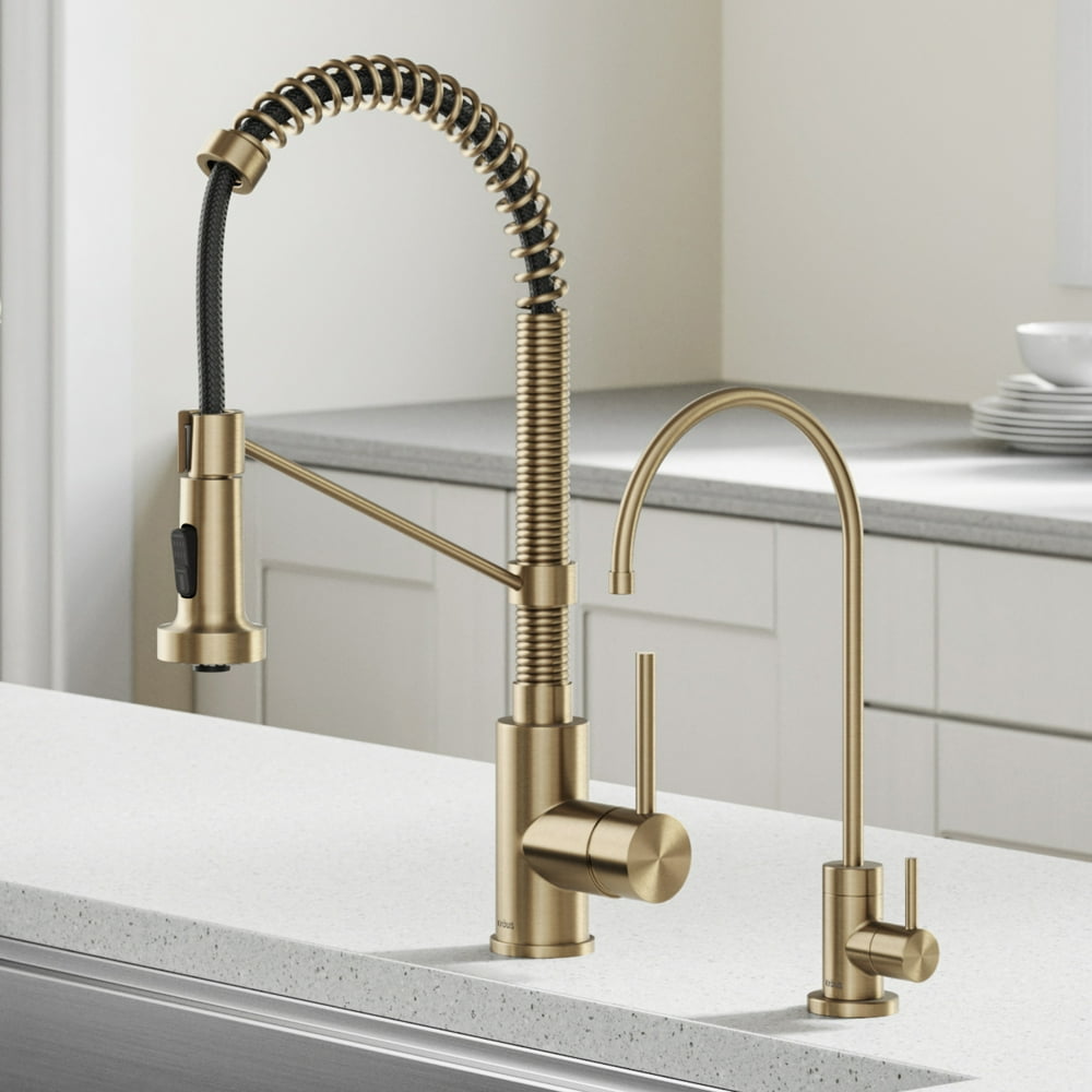 KRAUS Bolden™ Commercial Style PullDown Kitchen Faucet and Purita