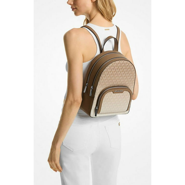 KORS バックパック アイボリー/ブラウン Sheila Medium Logo Backpack | Michael Kors [US]