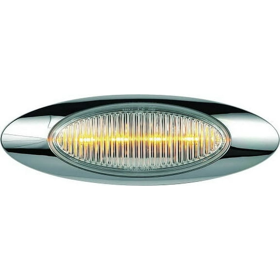 Optronics 00212336P Light with Clear Lens 6.5" Sealed LED Marker Light Kit Amber