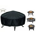 thumbnail image 2 of All Weather Round Firepit Cover Heavy Duty Protection For Outdoor Bbq Grill, 2 of 5