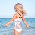 thumbnail image 5 of Girls' One-piece Swimsuit Cross Back Bathing Suit Beach Surfing Sizes 3T-10T Pastel Colors Unicorn, 5 of 9