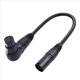 thumbnail image 3 of 4 Uds. Cable de Audio para MicróFono XLR de ÁNgulo Recto de 3 Pines Macho una Hembra, Cable XLR Hembra de 90 Grados una XLR Macho Recto, 3 of 5