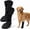 2PCS, variant on Dog Paw Wound Recovery Boot, Non-Slip Pet Shoe with Self-Adhesive Strap, Protect Wounds from Licking, Dirt, and Infection for Small to Medium Dogs (1PC, M)