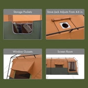 Ozark Trail 10-Person Appalachian Tent, 4 season with Stove Outlet