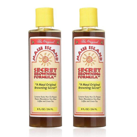 Loción bronceadora Maui Island Secret Browning 240 ml (paquete de 2)