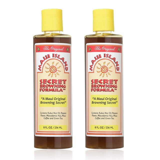 Loción bronceadora Maui Island Secret Browning 240 ml (paquete de 2)