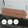 thumbnail image 5 of DREAMROO Silicone Sink Splash Guard for Kitchen and Bathroom (19.6 in X 5.5 in), Khaki, 5 of 8