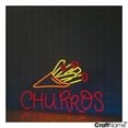 thumbnail image 3 of Craftnamesign Churros Neon Light, Spanish Churro Wall Sign, Churros Store Led Sign Decor, 3 of 5