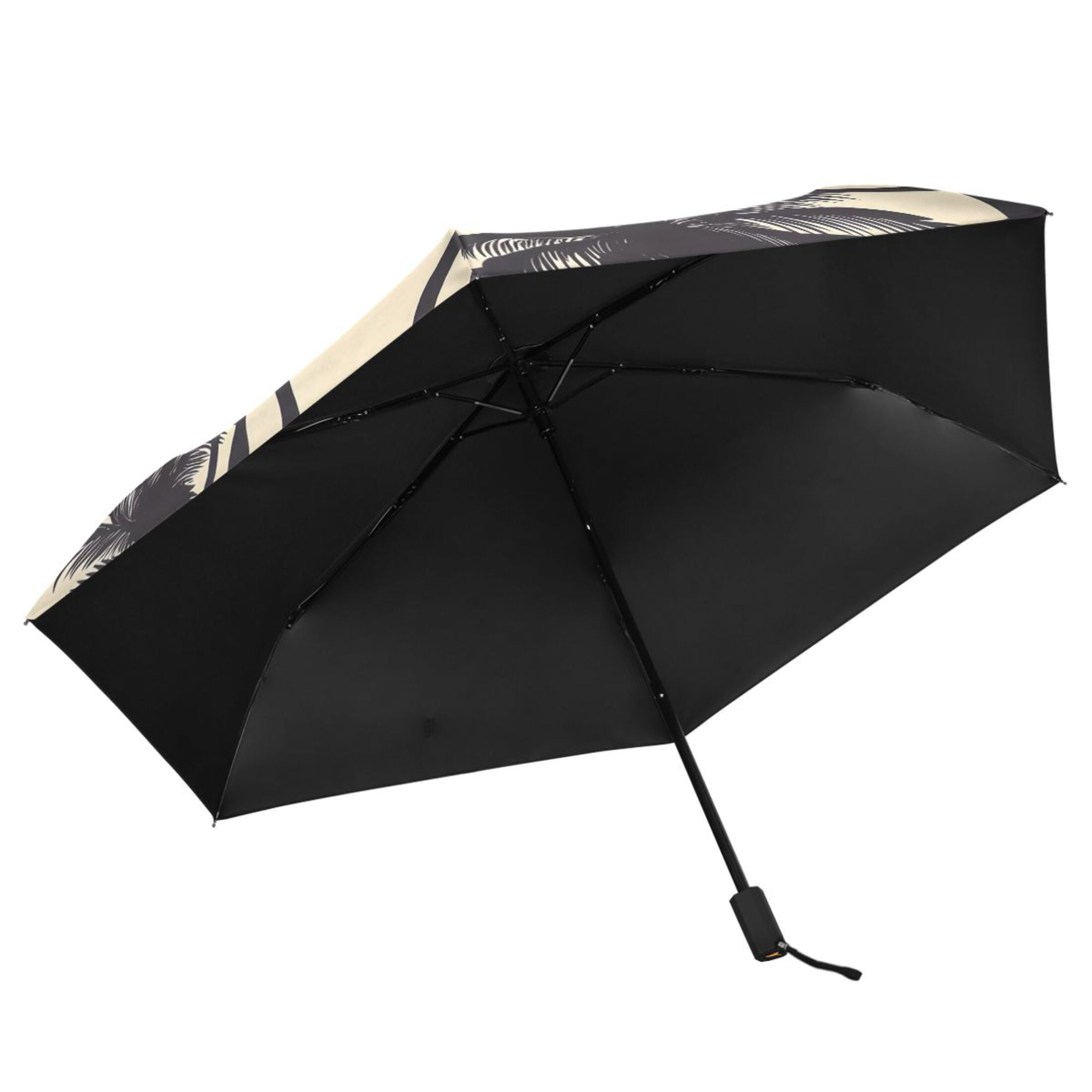 ALAZA Palm Tree-a5 UPF 50+ Compact Folding Umbrella for Rain Travel Umbrella Packable