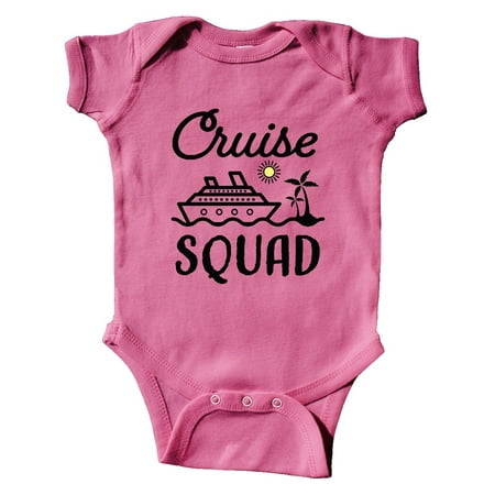 

Inktastic Cruise Squad with Vector Cruise Ship and Palm Trees Gift Baby Boy or Baby Girl Bodysuit