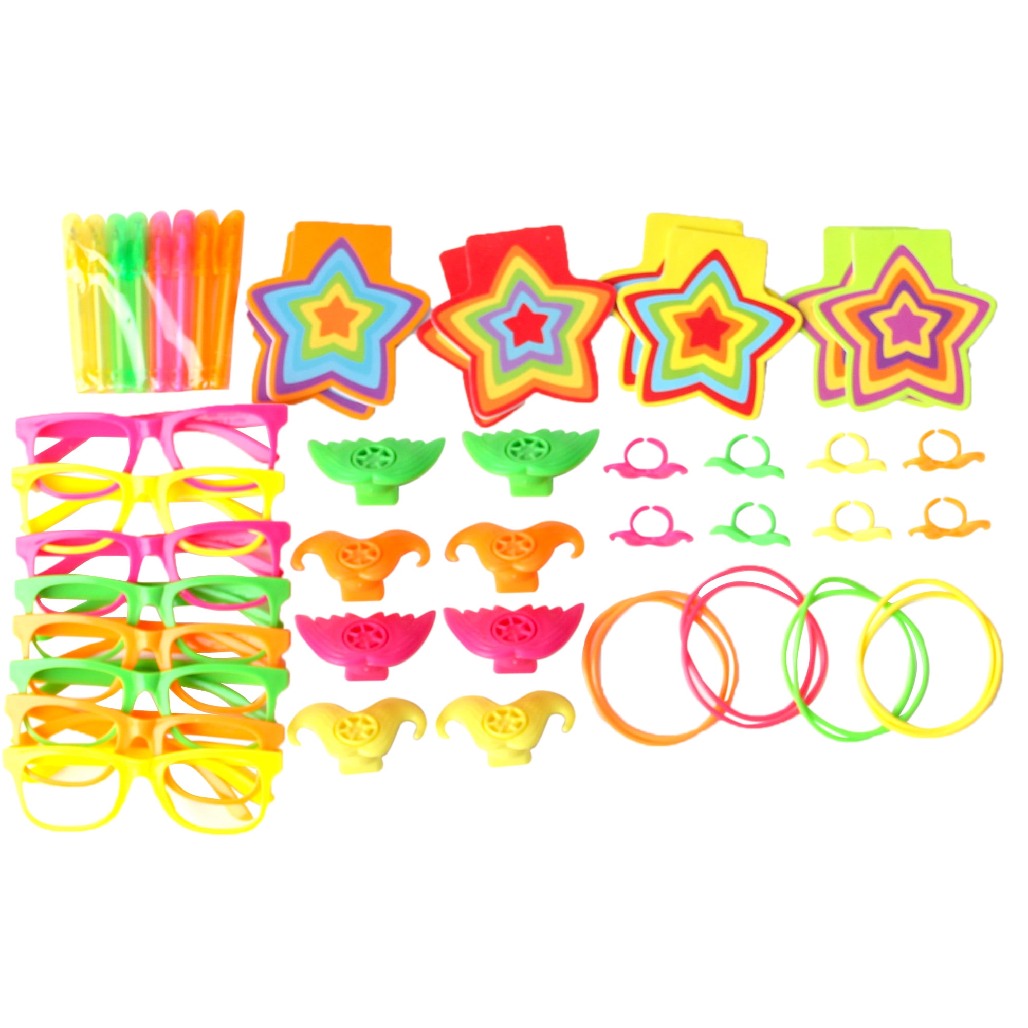 Way To Celebrate Neon Party Favors, 48ct