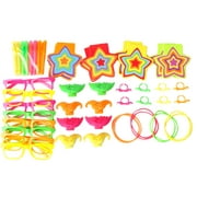 Way to Celebrate Neon Plastic Party Favors, Value Bag, 48ct