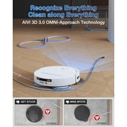 ECOVACS DEEBOT T50 PRO Omni Robot Vacuum & Mop, 3.19” Slim, 15,000Pa, Auto Wash Dry & Self-Emptying, White