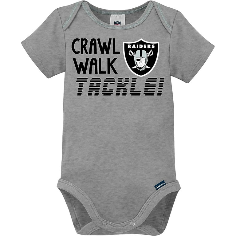 NFL Oakland Raiders Baby Short Sleeve Bodysuits 3pk Walmart