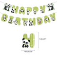 thumbnail image 2 of Cartoon Panda Birthday Party Decorations Green Balloons Set with Happy Birthday Banner Cute Panda Cake Topper for Kids Birthday Baby Shower Party Supplies, 2 of 5