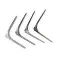 thumbnail image 5 of 4 Pcs Shelf Bracket Triangular Support Shelf Support Furniture Wall Mount Bracket L Shaped Stainless Steel Fixed Connector, 5 of 6