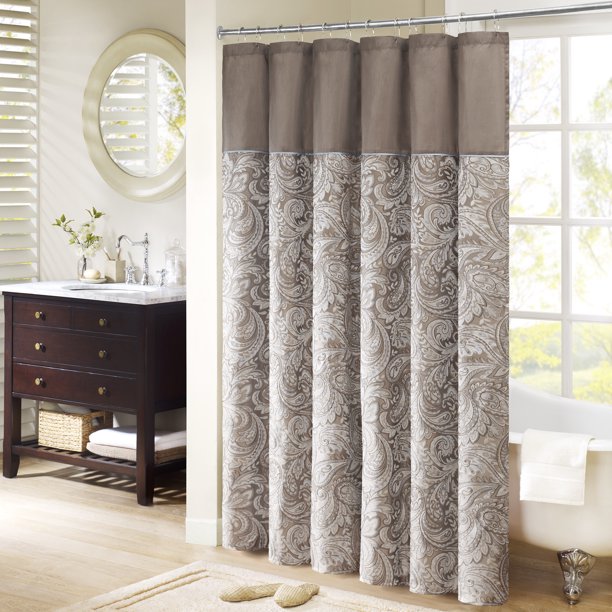 Home Essence Charlotte Jacquard Shower Curtain