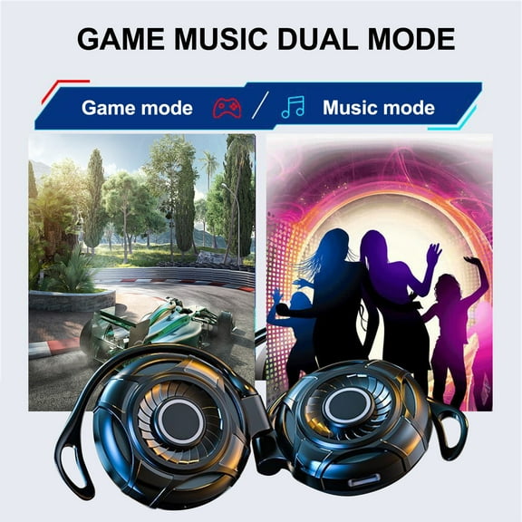 Latrodar Hanging-Ear Touch-Control Wireless Bluetooth Earphones TWS-Headphones Earbuds Headset 7-Color LED Ipx5 For Gaming And Training Affordable&High-Quality B