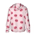 thumbnail image 3 of Daiia Cute Pig Nose UPF 50+ Sun Protection Hoodie Jacket Lightweight Long Sleeve Sun Shirt for Women Men with Pocket Hiking Outdoor-Medium, 3 of 9