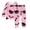 H153 Pink, variant on SJLDQY Halloween Girls Pajama Sets Long Sleeve Shirts Pants 2 Piece Pj Sets Hallowmas Printed Sleepwear Comfy Loungewear Sets for Girls