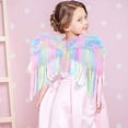 thumbnail image 5 of Ala de Unicornio para Niñas Alas de Ángel Rosadas Alas de Plumas con Diadema de Unicornio Alas de Unicornio de Princesa Accesorios de Disfraces para Niñas Halloween Carnaval Cosplay Favor de Fiesta ER, 5 of 5
